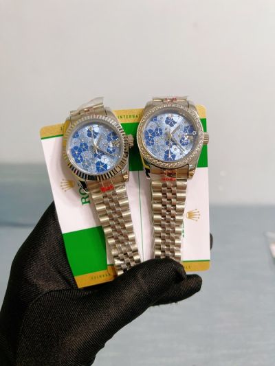 Rolex Stainless Steel High Quality 31MM Lady Blue Watch